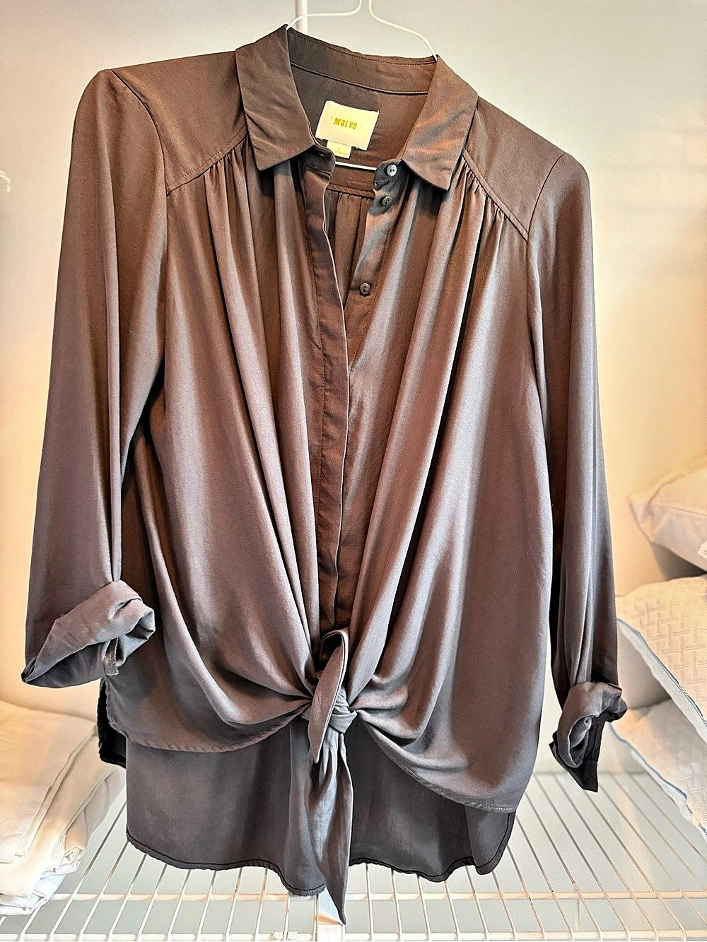Maeve Brown Blouse Like New